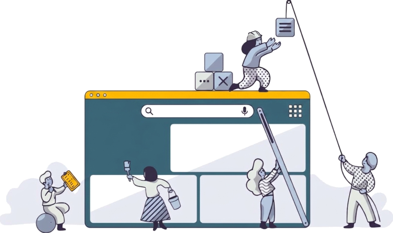 Hassala dashboard and team collaboration illustration